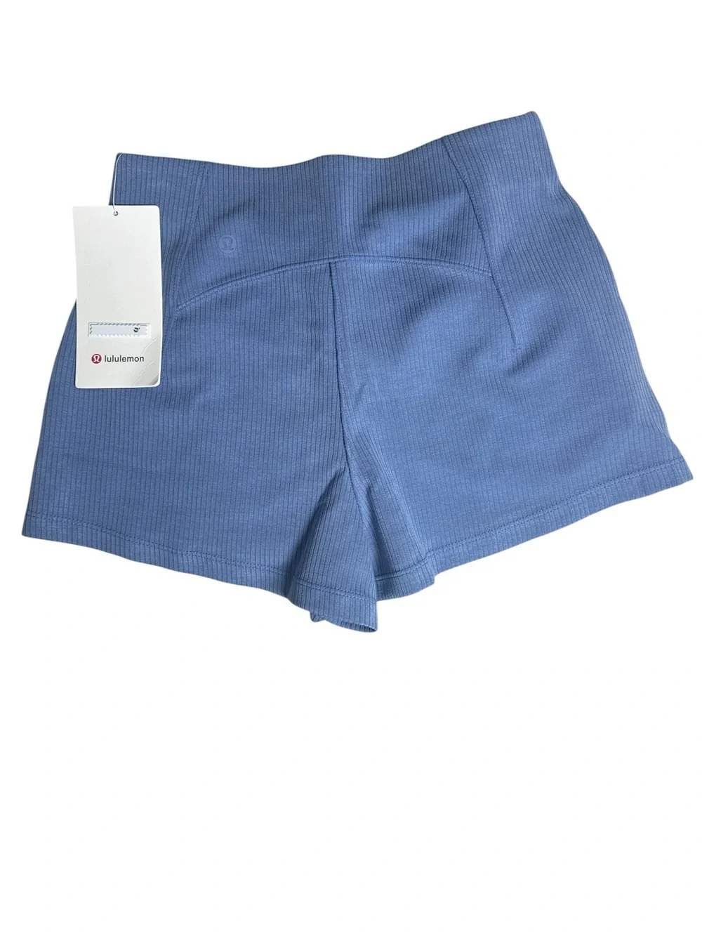 NWT lululemon Ribbed Softstreme High-Rise Short 2” | Size 4 | Oasis Blue 💙